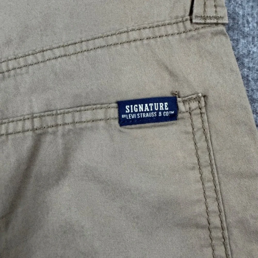 Signature by Levi Strauss VINTAGE Shorts Men's W34 Tan Khaki Gold Label‎ Stretch